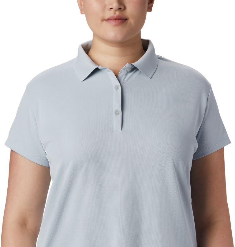 Women's Columbia PFG Innisfree Short Sleeve Polo Shirts Light Grey | Plus Size CA-L5A1C